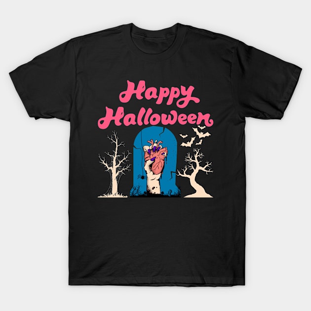 Happy Halloween T-Shirt by pokymike